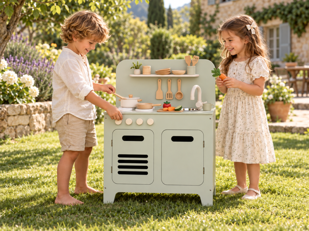Macaron Wooden Play Kitchen
