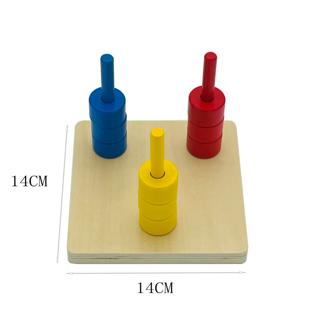 Cubes on Vertical Dowel